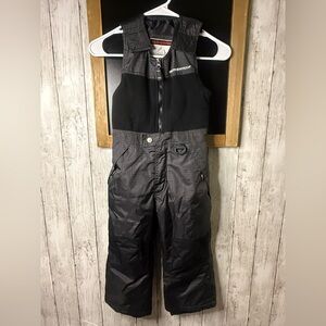 Weatherproof Kids Boys Overall Pants Bib Ski Snow Suit Bib Weatherproof Black